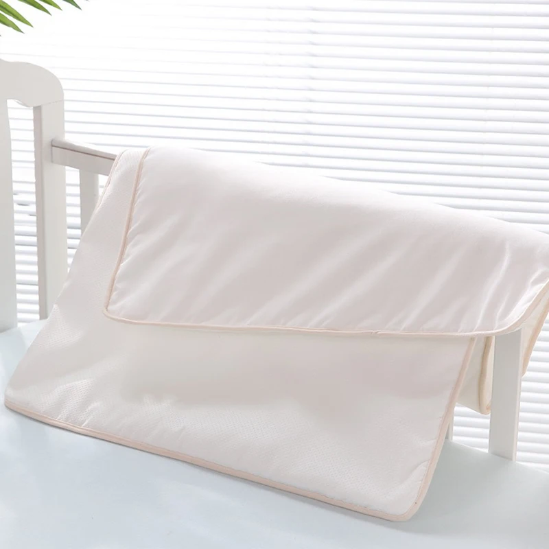Baby Changing mat Portable Foldable  cover cotton soft Diaper mat  Washable  travel pad Diaper pure white YME006
