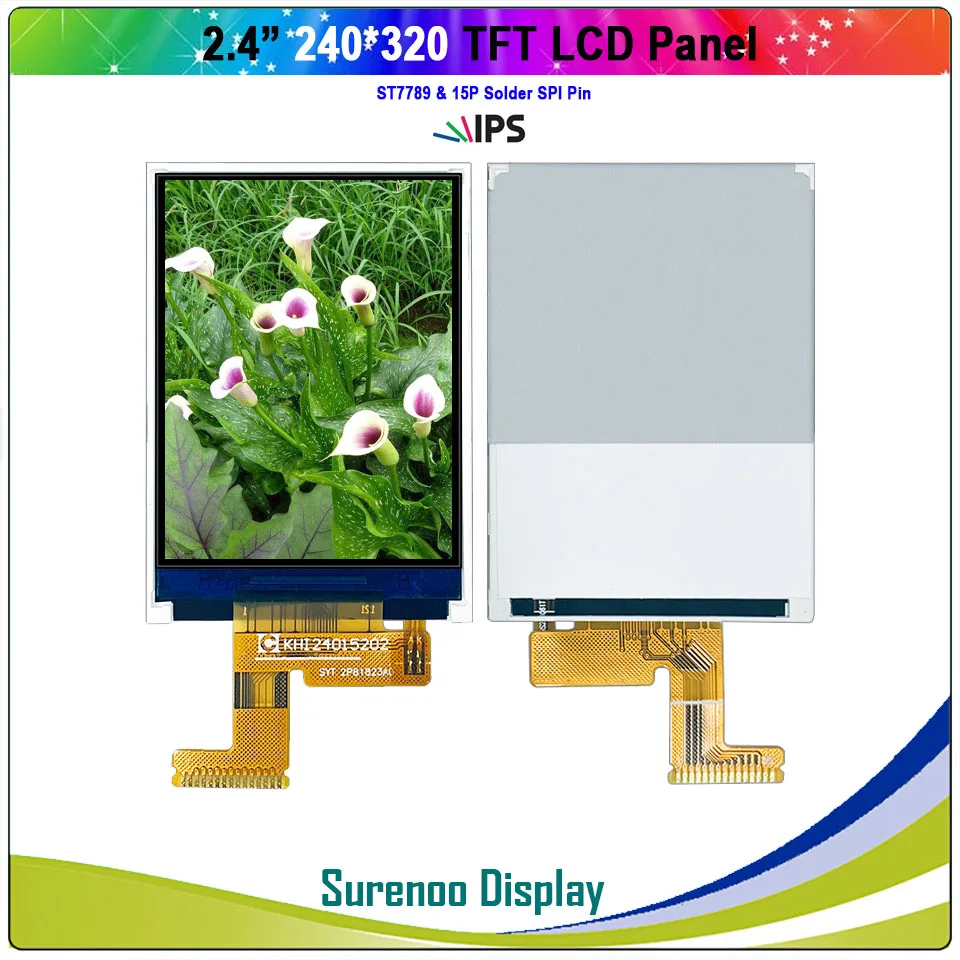 STP240320-0240A 2," дюймовый 240*320 серийный SPI/MCU/RGB TFT ЖК-модуль дисплей экран панель LCM встроенный ST7789 драйвер - Цвет: STP240320-0240A