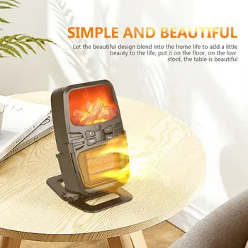 

Electric Heater Mini Fan Heater Desktop Household Wall Handy Heater Office Stove Radiator Warmer Machine for Winter
