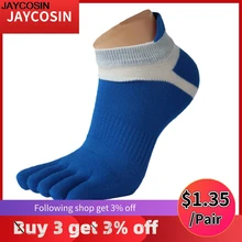 KLV мужские 1 пара мужские wo мужские сетка Meias спортивные носки с отдельными пятью пальцами ног повседневные хлопковые одноцветные носки горячая Распродажа удобные