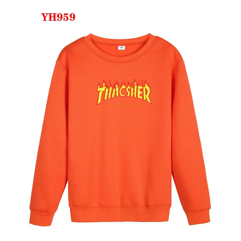 16 Новинка, Модный пуловер, спортивная одежда, бренд thacsher flame, мужские флисовые толстовки, Женская толстовка, Осеннее и зимнее пальто - Цвет: 16