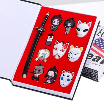 

Demon Salyer Set Anime Cartoon Action Figures Tanjirou Nezuko Inosuke Sword Mask Cosplay Figma Kimetsu no Yaiba Demonic Toy Gift