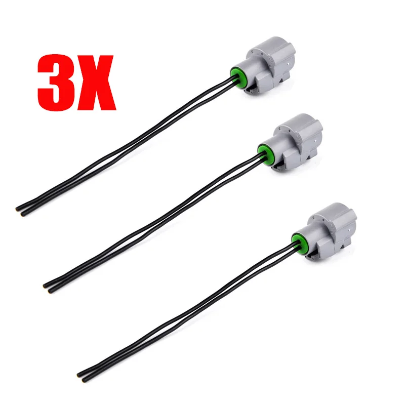 3x Intake AirFan Coolant Temperature Sensor Connector Pigtail for Honda