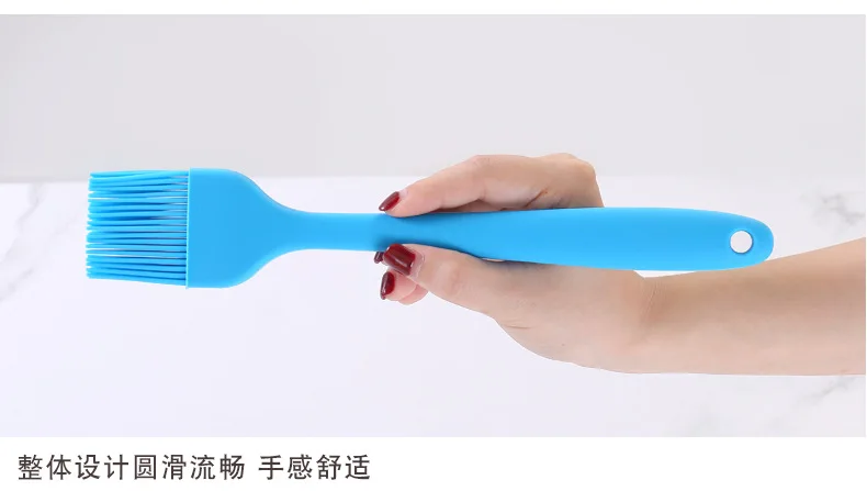 Large Small Set High-temperature Resistant One-piece Kitchen Baking Appliances BBQ Brush Soy Sauce Brush Food Grade Silicone Bru
