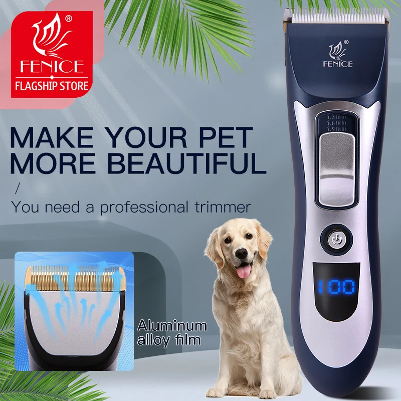 Fenice Pet Electric Clipper Professional Grooming Kit Rechargeable Pet