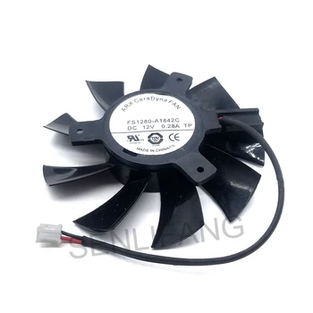 

For ARX FS1280-A1842C DC 12V Dia. 75mm C.T.C 40mm 2-Wire Server Frameless Fan