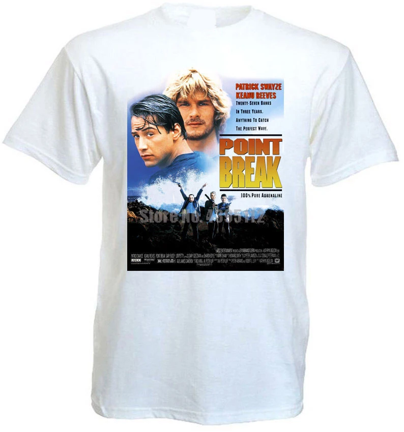 Постер с фильмом Point Break Мужская крутая футболка в стиле Харадзюку винтовые