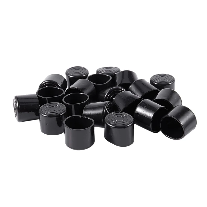 

Hot Sale Rubber Flexible Round End Cap 38MM Foot Cover 10 Pcs Black