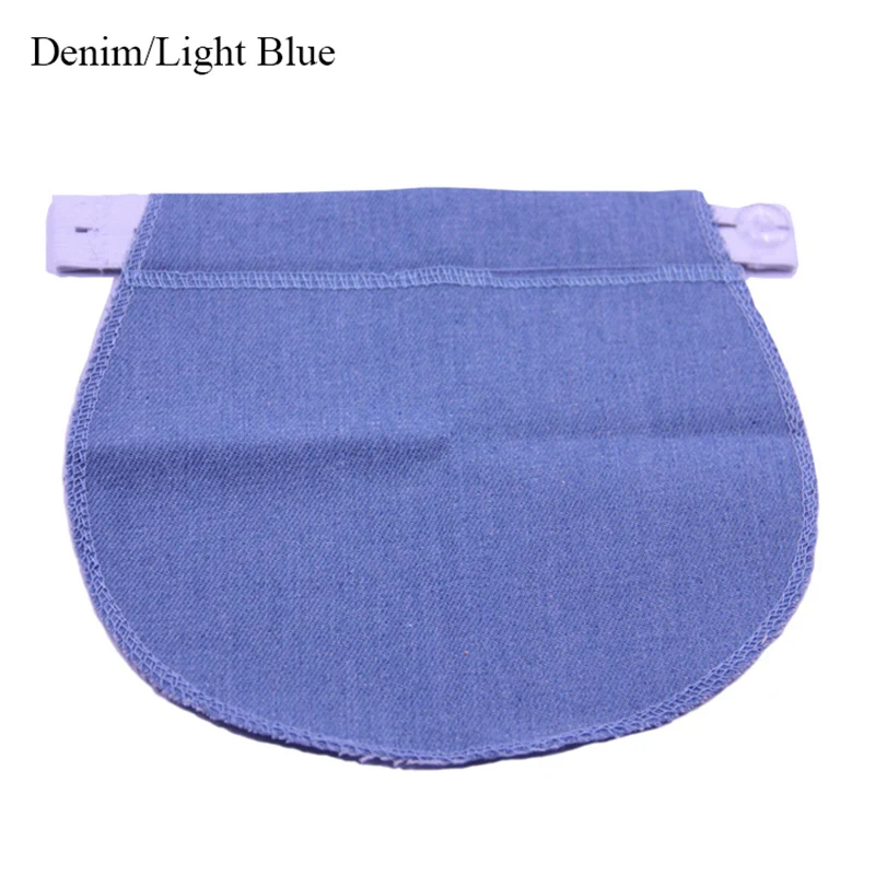 denim light blue Пояс удлинитель пряжки для беременных женщин креативная мягкая липка липучка удобство регулируемая эластичная застежка декоративная лента - Цвет: denim light blue