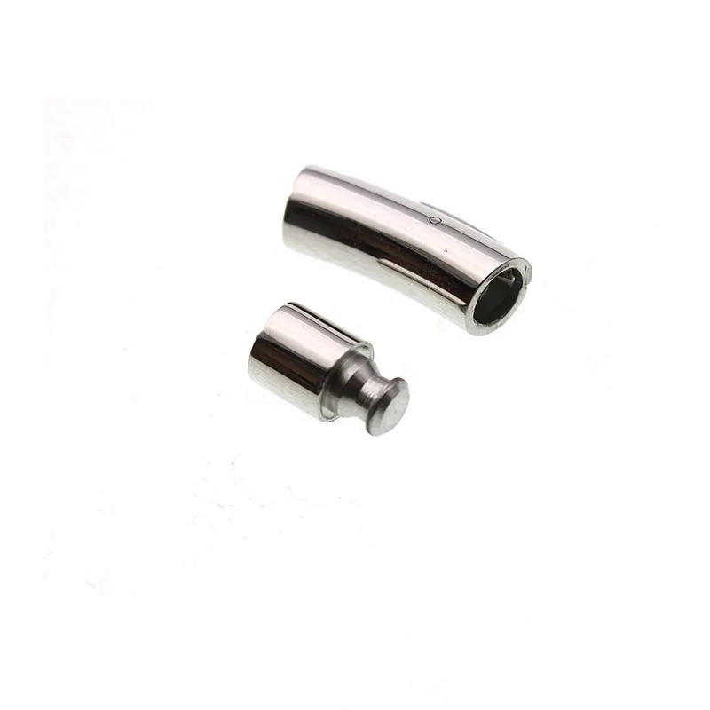 10pcs Stainless Steel Bayonet End Clasp Hooks fit 2mm 3mm 4 5 6mm Leather Cord DIY Jewelry Bracelet Contector Snap Lock End Caps
