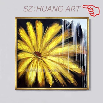 

Hand Painted AbstractIn In full bloom Flower Oil Painting Canvas Wall Art Frameless Picture Decoration For Live Home Decor