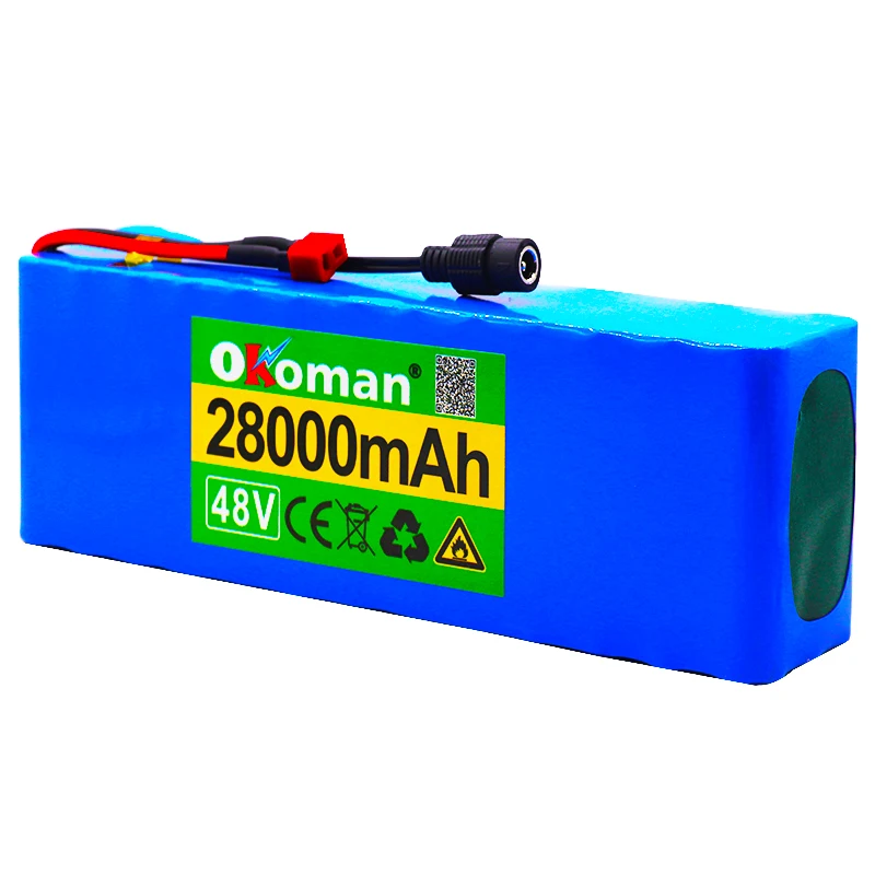 48V 28Ah 1000 ватт 13S3P 18650 аккумулятор MH1 54 6 v электровелосипед скутер с 25A разряда BMS