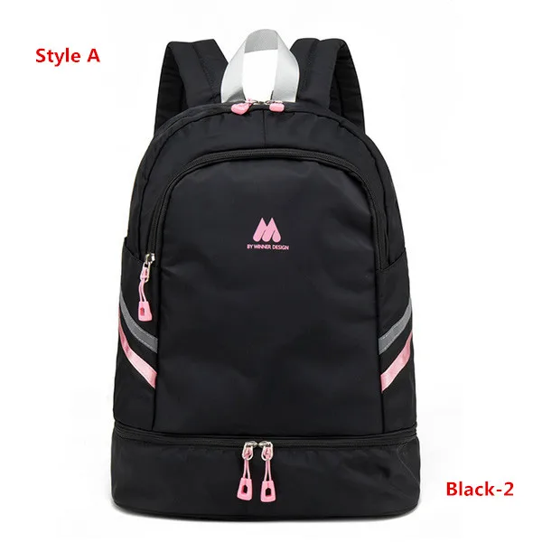 Многофункциональный женский рюкзак для йоги, плавания, спорта, фитнеса, органайзер, водонепроницаемый, для путешествий, одежда, обувь, Ipad, аксессуары для хранения - Цвет: Style A Black -2