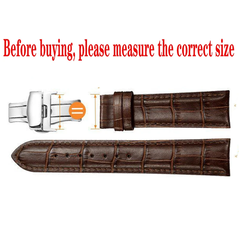 Watch Buckle Clasp Fold Buckle Double Click Butterfly Watchband Push Clasp 14/16/18/20/22mm Button Deployment Clasp Buckles Watch Accessories