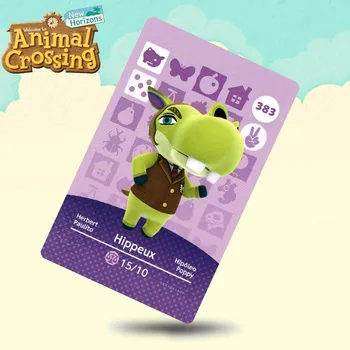 

383 Hippeux Animal Crossing Card Amiibo Cards Work for Switch NS 3DS Games