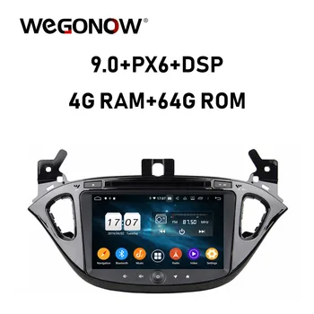 

PX6 DSP IPS TDA7851 2DIN Android 9.0 64GB ROM 4GB RAM 8 core For Opel CORSA 2015 2016 Car DVD Player GPS RDS Radio wifi BT5.0