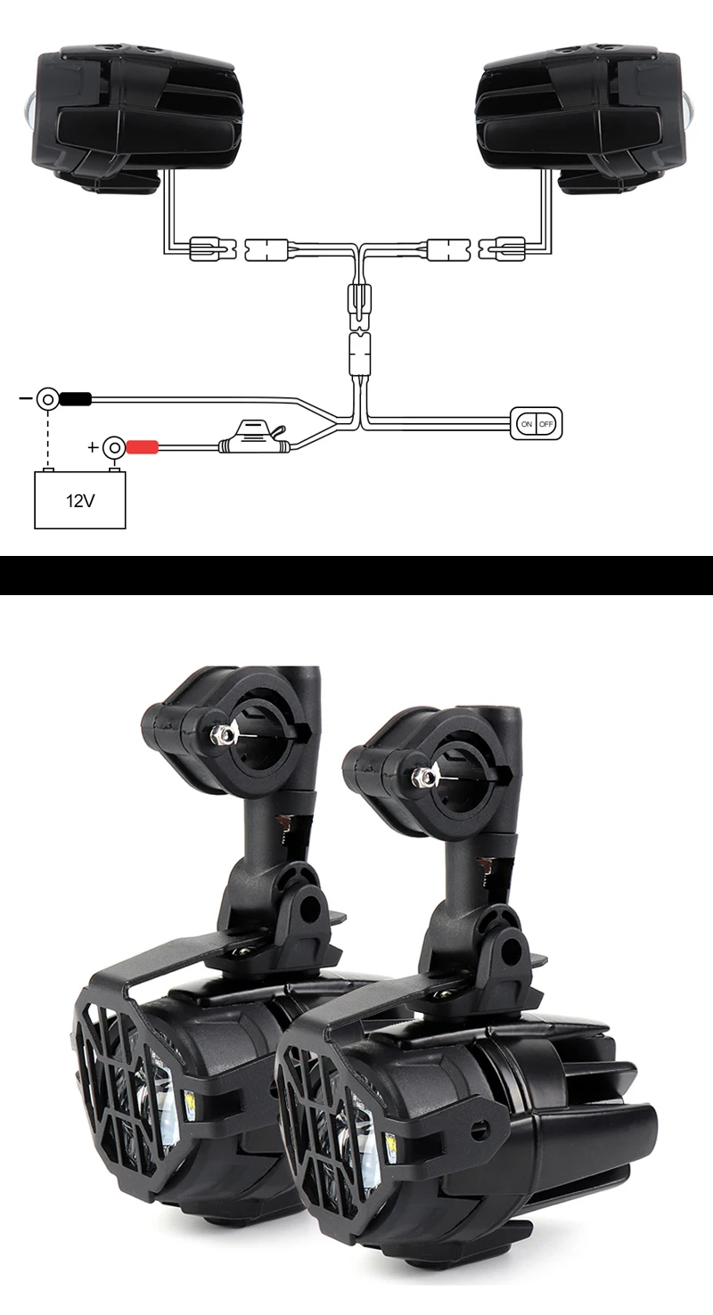 Мотоцикл 40 Вт 3000LM светодиодный вспомогательные огни для Yamaha MT07 MT 07 MT-07 FZ07 MT09 MT 09 MT-09 FZ09 FZ 09