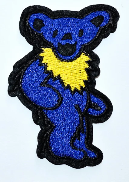 

(5 pcs) Blue Grateful Dead Steal Your Face Dancing Bear Band Rock Icon Iron On Applique Patch ( about 5.5 * 8.3 cm)