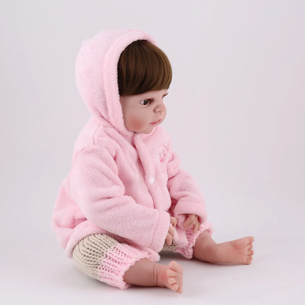 KAYDORA 55 см полный Силиконовый Reborn Baby Dolls дети Menina малыш живой настоящий Bebe Boneca реалистичные игрушки для девочек подарок на день рождения