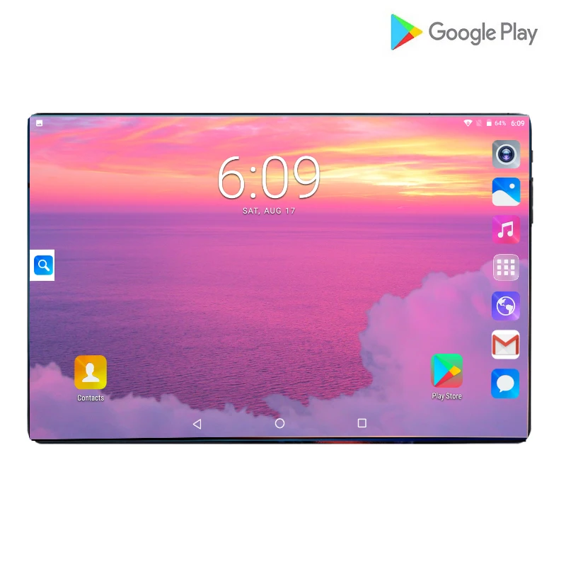 Global 4G LTE 10,1 дюймов планшетный ПК Android 9,0 6 ГБ+ 64 ГБ 1280*800 ips большой экран 6000 мАч Мощность gps планшеты 10 10,1+ подарки