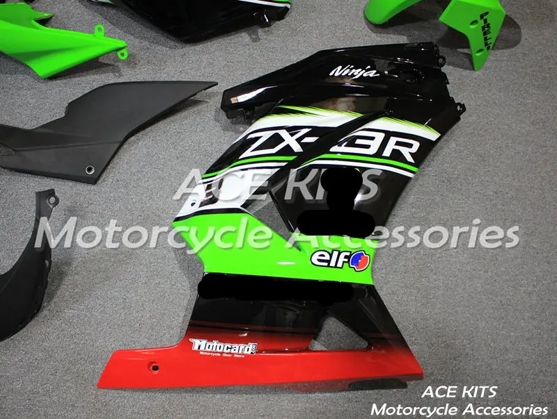 Мотоциклетный обтекатель abs Подходит для Kawasaki Ninja250 2008 2009 2010 2011 2012 корпусные детали пресс-форм ACEKITS Магазин № 0180