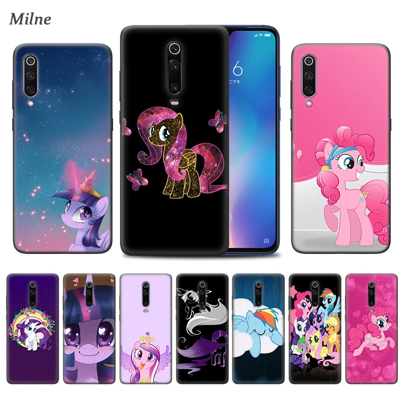 Чехол My Little Pony для Xiaomi Redmi Note 9S 8 8T 7 7A K30 Zoom Mi 9T 10 9 Pro A3 X2 F2 черный чехол телефона из