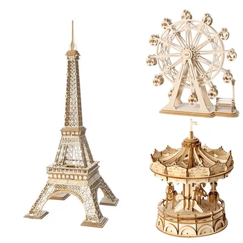 

Creative Wooden Model Christmas Decoration DIY Manual Assembly Xmas Gift Kids Gift Christmas Ornaments New Year Gifts