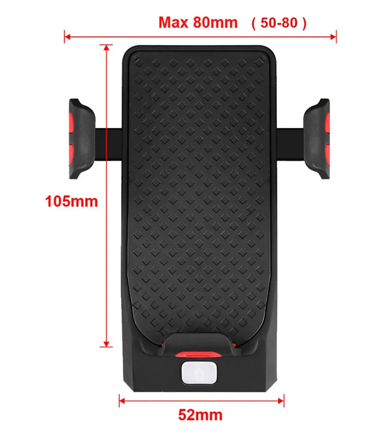 Sale Waterproof Bicycle Front Lights 4 in1  Phone Holder Bike Horn USB Rechargeable Cycling  Flashlight With Power Bank Hiking tools 3