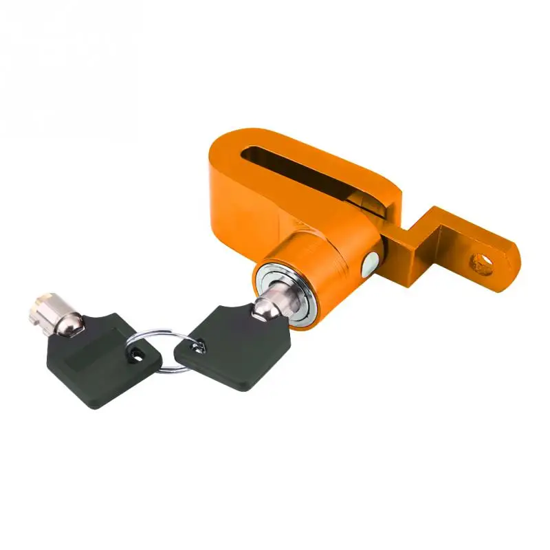 Anti-roubo de Bloqueio de Freio a Disco da Roda Dispositivo com Suporte de Montagem Motocicleta Bicicleta Scooter Segurança Resistente Nova 10 de Freio A Disco Da Roda Resistente