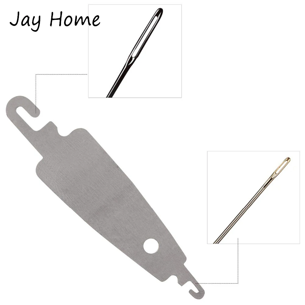 20pcs Silver Metal Large Eye Needle Threaders - Embroidery & Cross Stitch Sewing Tool