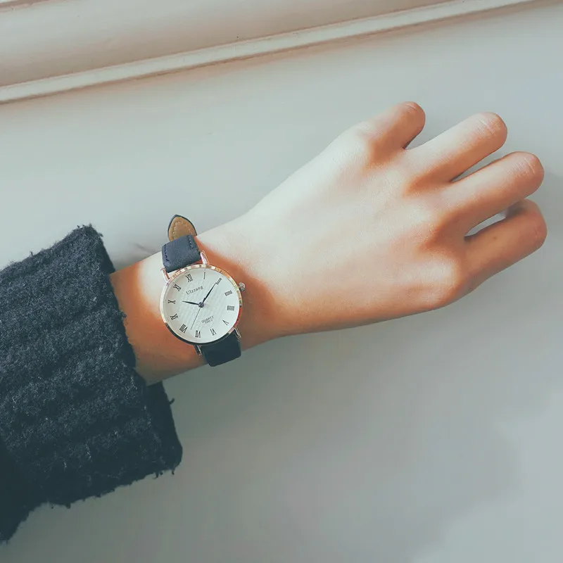 

CHIC Wind Girl'S Watch High School Students Korean-style Simple Trend Ulzzang Retro Style Literature And Art COUPLE'S Watch