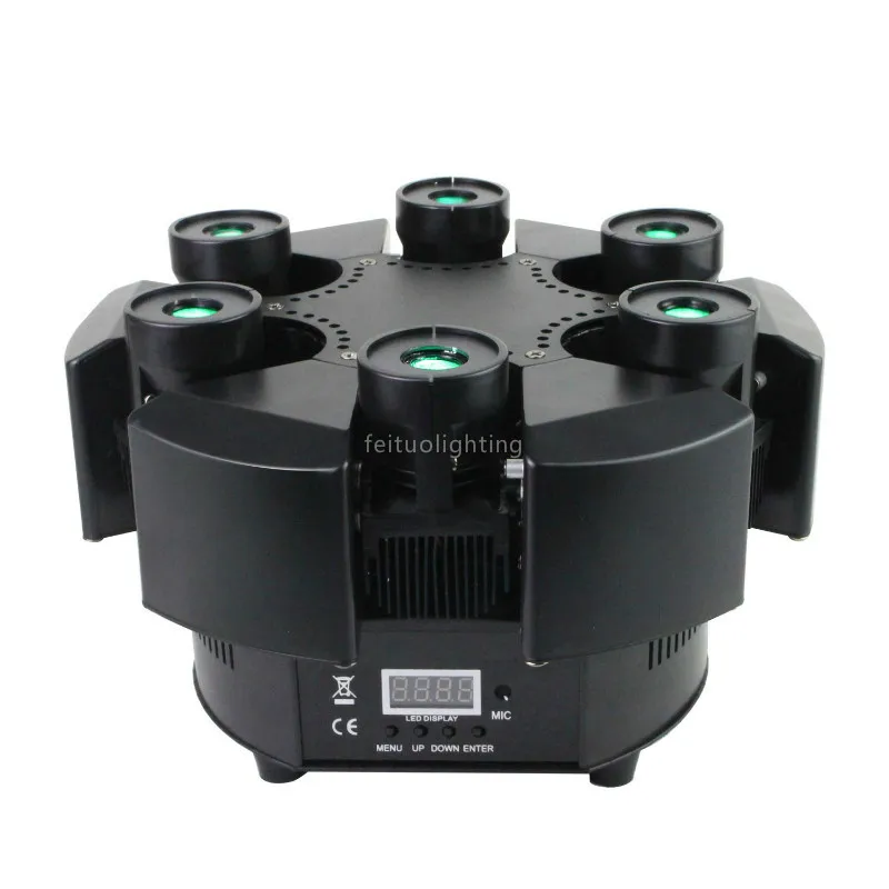 Китай продукт Смарт 6 головок RGB Цветочный цвет Laesr проектор сценический светильник вращающаяся окрашенная Лира светодиодный луч движущаяся головка