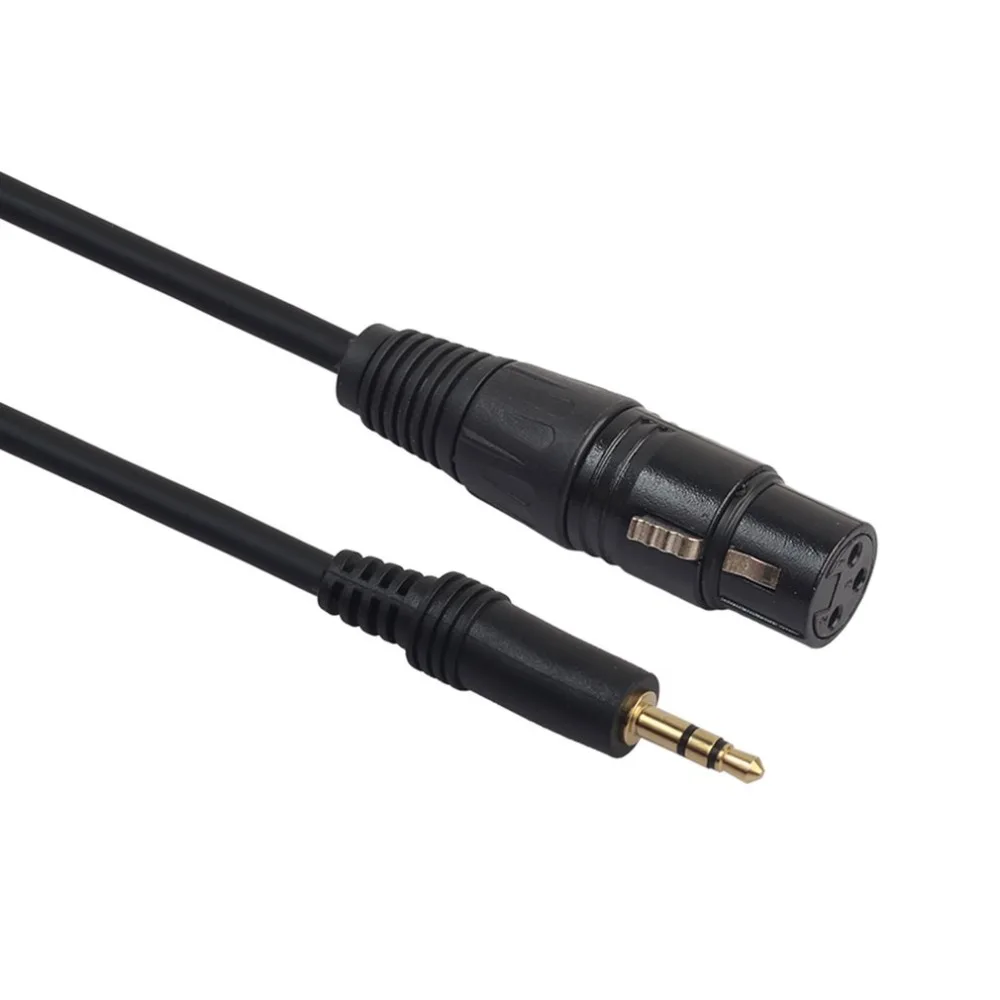 352030 микрофонный соединительный кабель 3 Pin XLR мама под прямым углом 1/" 3,5 мм стерео Jack Mic аудиокабель кабель OFC проводник