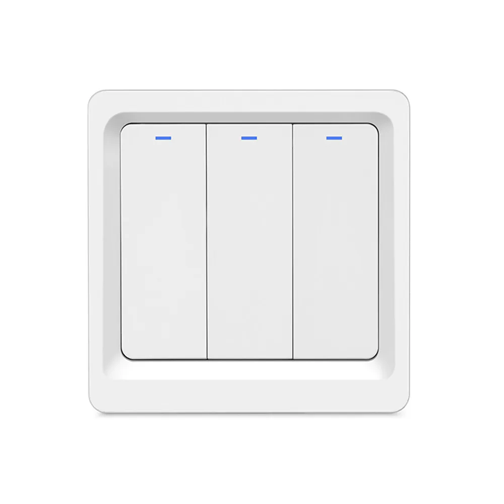 Умный переключатель Lonsonho Tuya Zigbee 1, 2, 3 банды, ЕС, 200 в, кнопочные переключатели, совместимый с Tuya Zigbee Hub, работает с Alexa Google Home