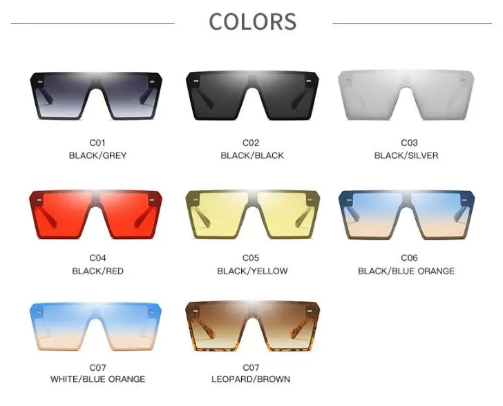 Retro-super-large frame square sunglasses for men and women with European and American fashion rice nail Sunglasses 54157