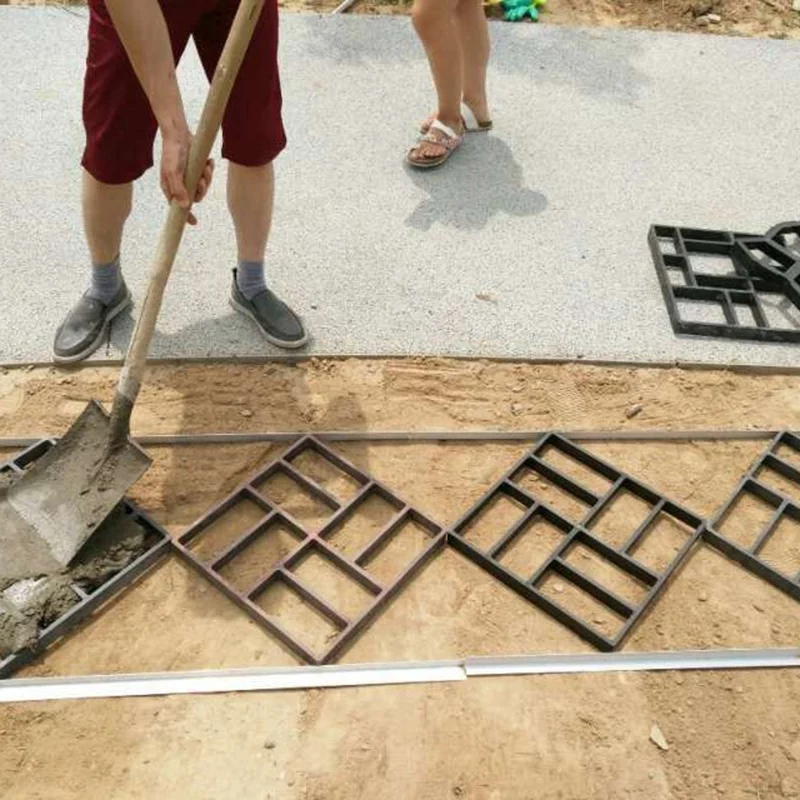 Сад Diy Руководство Плесень тропа дорога мощения цемента бетон плесень производитель путь тротуара камень кирпич плесень
