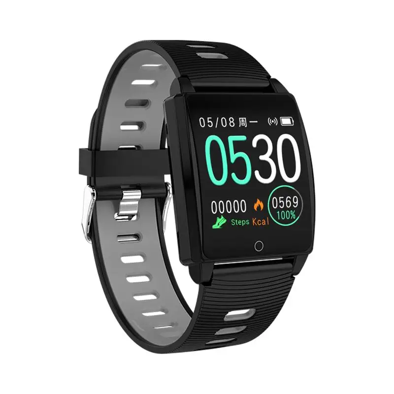 Black dial 696 смарт-браслет AK18, обнаружение артериального давления, обнаружение качества сна, спортивный отслеживающий Водонепроницаемый Многофункциональный браслет - Цвет: Black dial