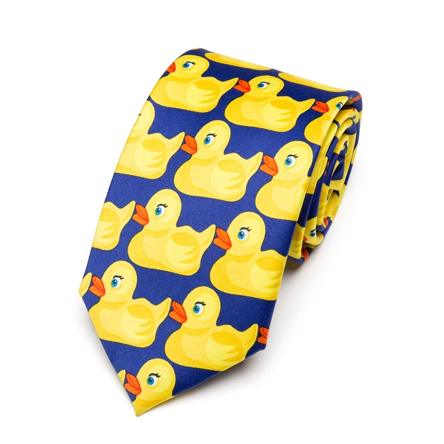 MensYellowRubberDuckTieFashionNecktieFromHotTVShowHowIMet