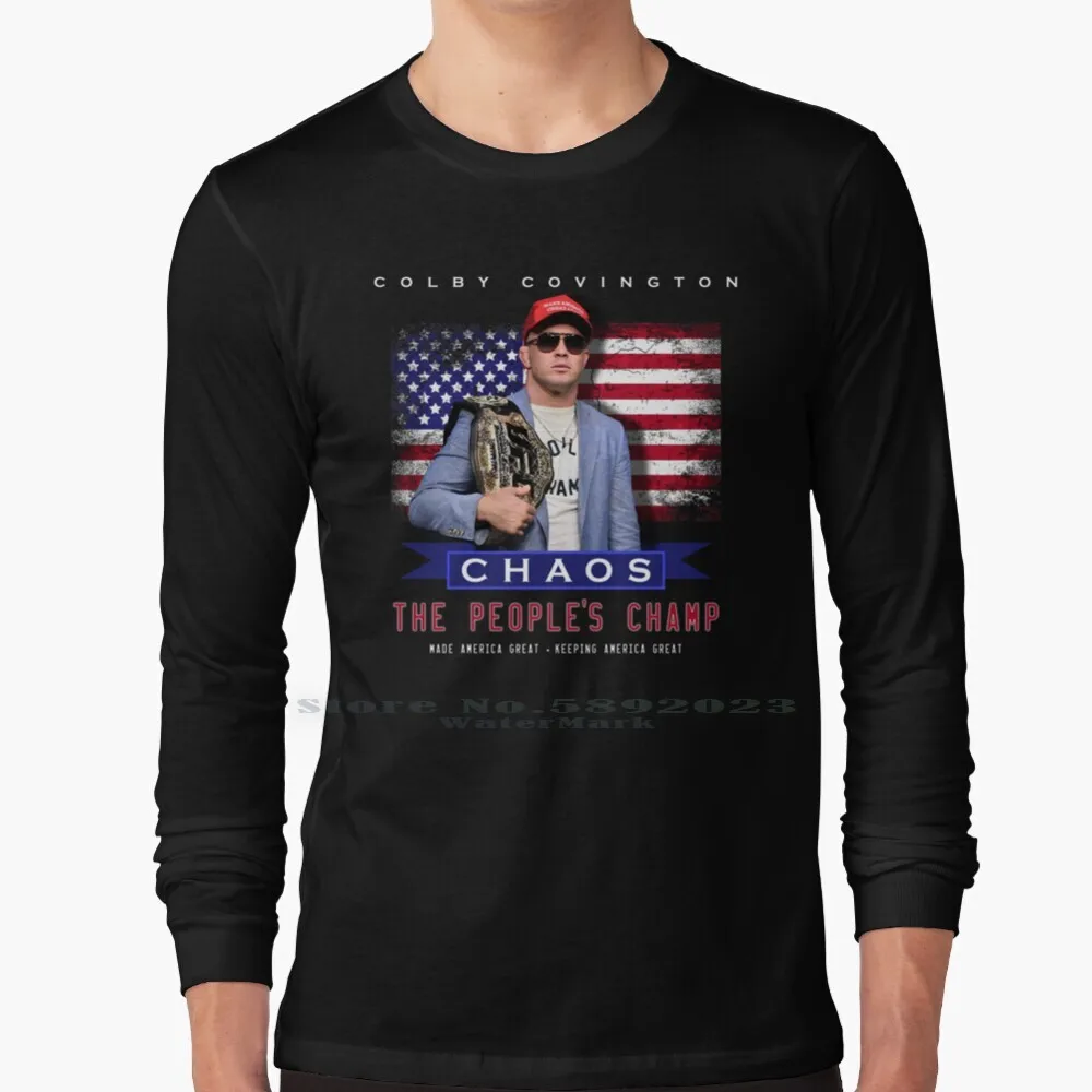Colby Covington футболка с длинным рукавом 100% Чистый хлопок большой размер Brock Chaos People Champ