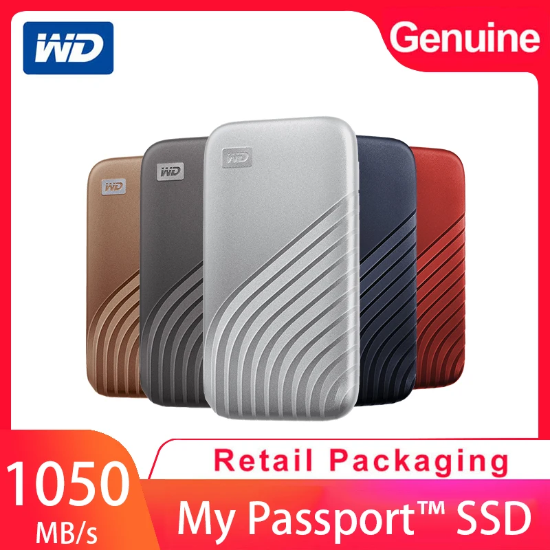 WesternDigitalsolidstatemobileharddrive1TBTypeCMyPassportSSDversionUSB32external