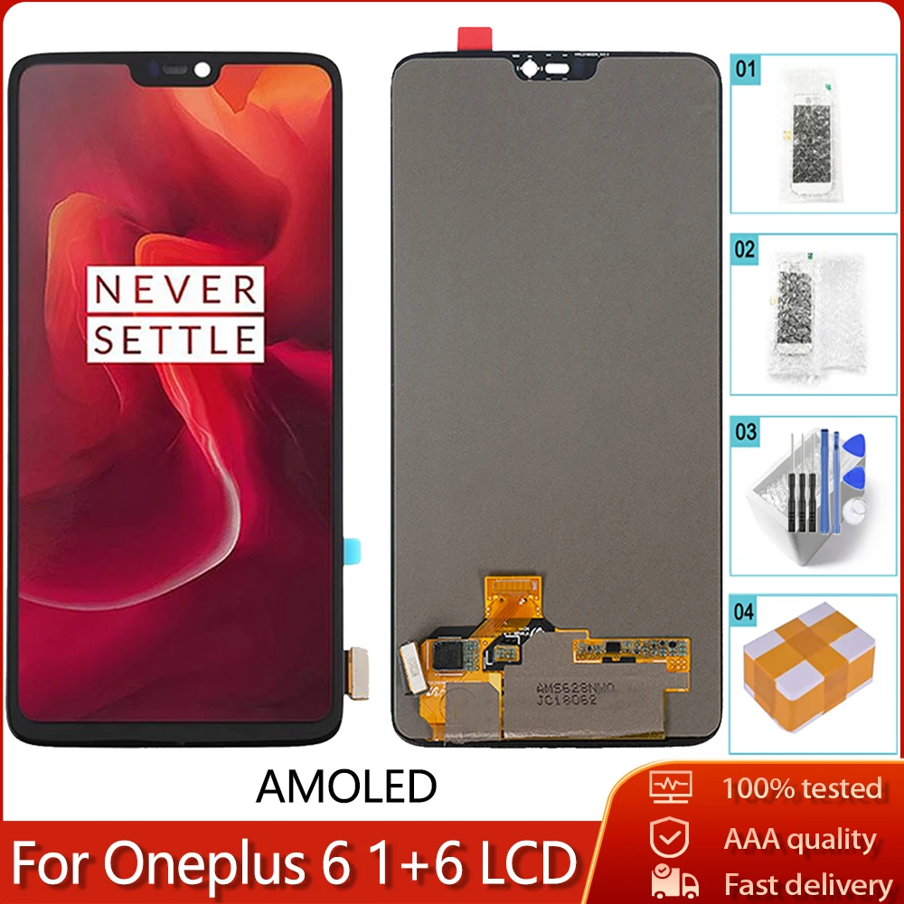 6 28 &quotОригинальный ЖК-дисплей для Oneplus AMOLED сенсорный экран дигитайзер сменный