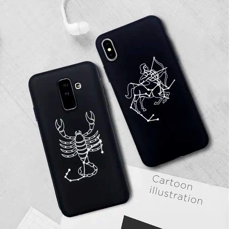 

Fashion Zodiacal Pattern Soft TPU 5.6"For Samsung Galaxy A6 2018 Case For Samsung Galaxy A6 Plus 2018 Cell Phone Case Cover