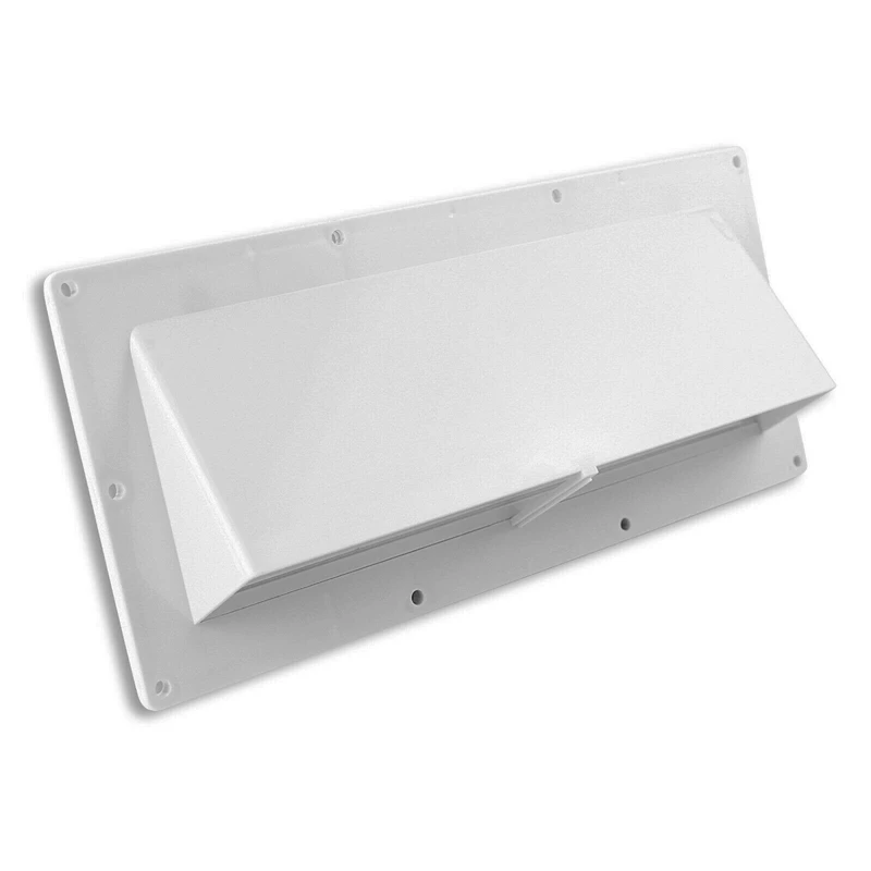 

Exterior Wall Vent for Rv Range Hood Vent White - with Flapper Mobile Home Camper