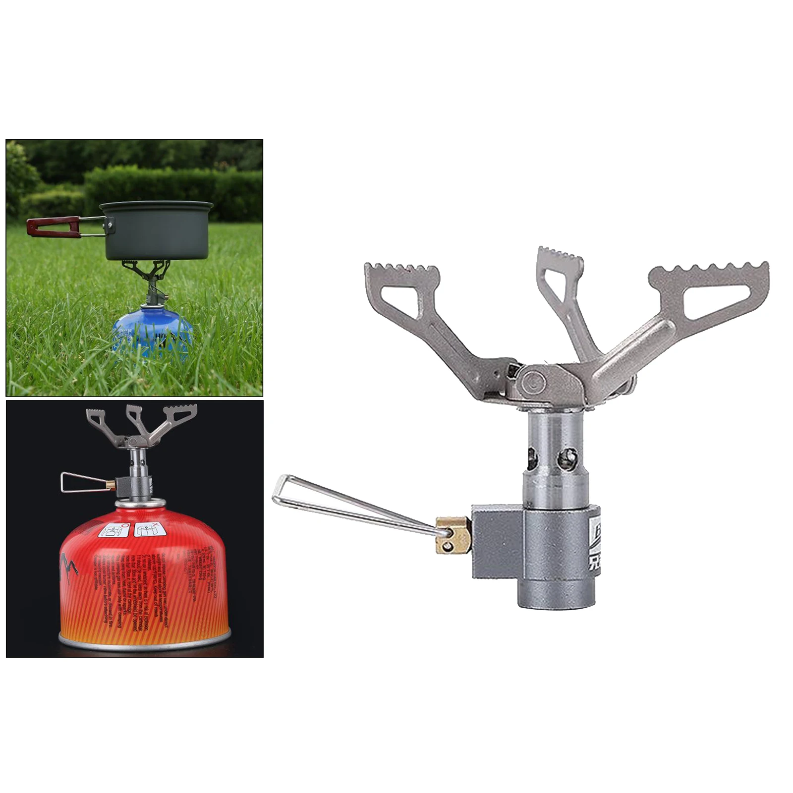 Ultralight Outdoor Cooking   Burner Mini Portable Copper Camping Gas   for Hiking Fishing Backpacking Equipment