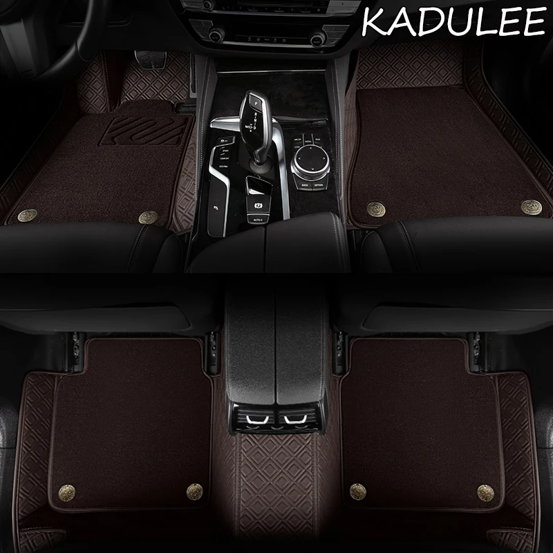 KADULEE Custom car floor mats for Skoda octavia fabia rapid superb kodiaq yeti KAROQ KAMIQ car foot ma styling car accessories