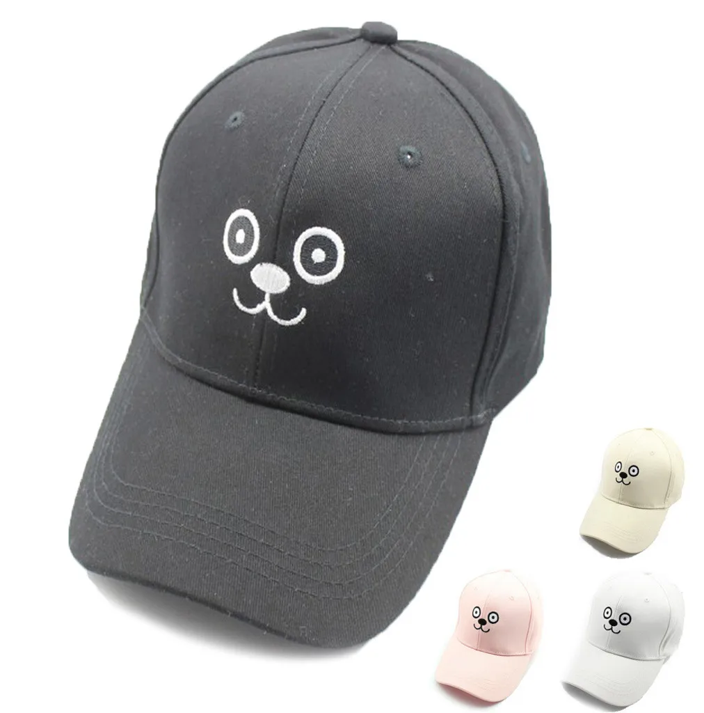 Высококачественная хлопковая Бейсбольная Кепка Snapback для мужчин и женщин, модная Регулируемая хлопковая кепка с мультяшным милым смайликом, шапка шляпа YL5