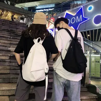 

Schoolbag Female Korean Student Couple Fashion Oxford Cloth Backpack Outdoor Travel Bag Simple Shoulder Bag for Teenage Girls