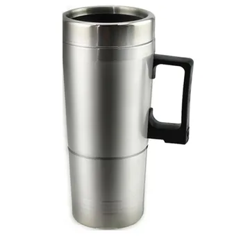 

Hot Water Heater Mug for Car - Car Electric Kettle Heated Stainless steel Portable Heating Cup with Charger 12 Volt/24Volt