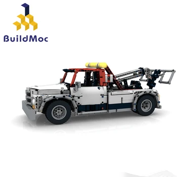 

BuildMoc Engineering Bulldozer Classic Tow Truck Crane Compatible technic Technic Truck Building Block City Toy For Children