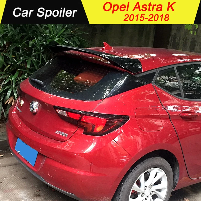 Для Защитные чехлы для сидений, сшитые специально для Opel Astra K Спойлер ABS спойлер автомобиля украшение в виде хвостового крыла задний багажник спойлер для Защитные чехлы для сидений, сшитые специально для Opel Astra K спойлер